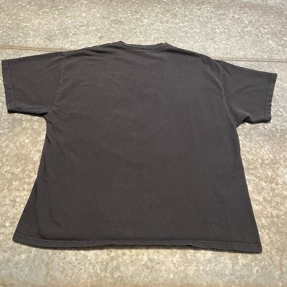 Star Wars Darth Vadar Flames Helmet Tee Shirt Mens XL Vintage Y2K Black Brown - Picture 5 of 8